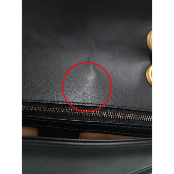 Gucci GG Marmont Small Shoulder Bag Chain Black - Picture 5 of 9